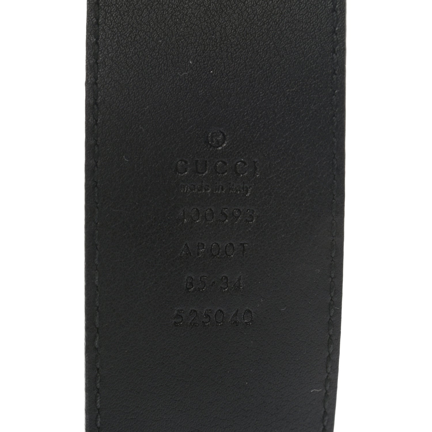 Gucci Calfskin Double G 40mm Belt 85 34 Black 5 of 5