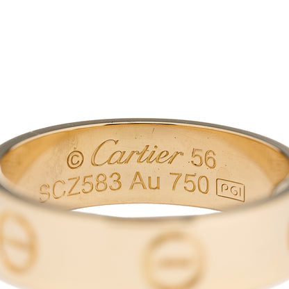 Cartier 18K Yellow Gold 5.5mm LOVE Ring 54 6.75 3 of 4