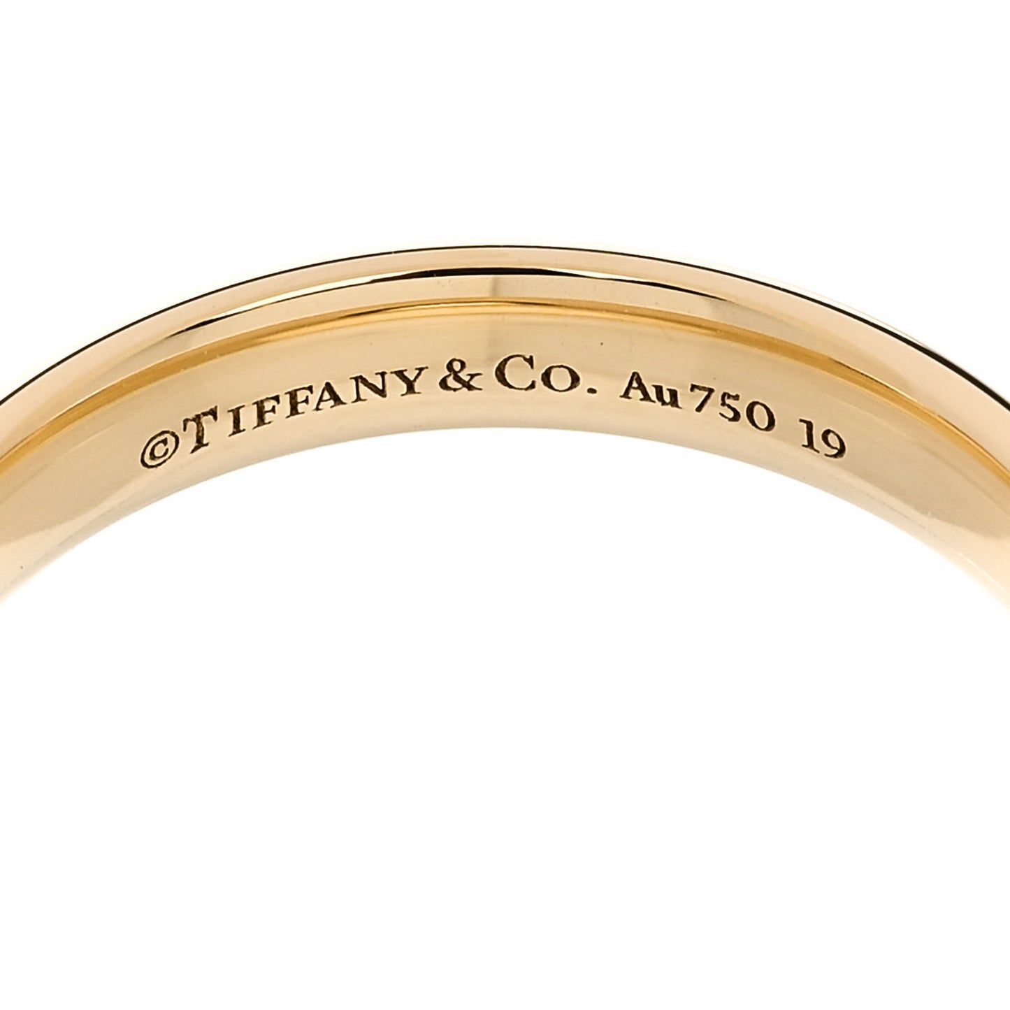 18K Yellow Gold 4mm Forever Wedding Band Ring 61 9.5