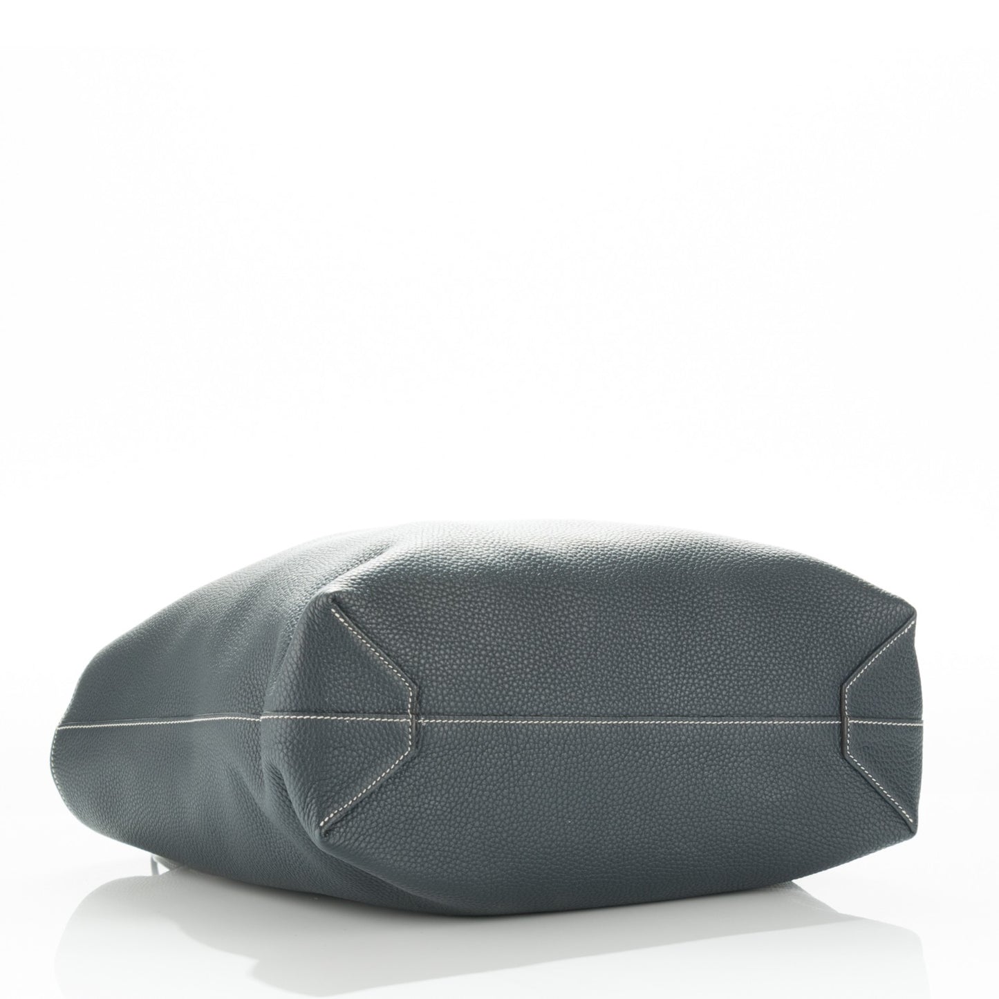 Taurillon Clemence Double Sens 36 Reversible Tote Bleu Lin Bleu Obscur