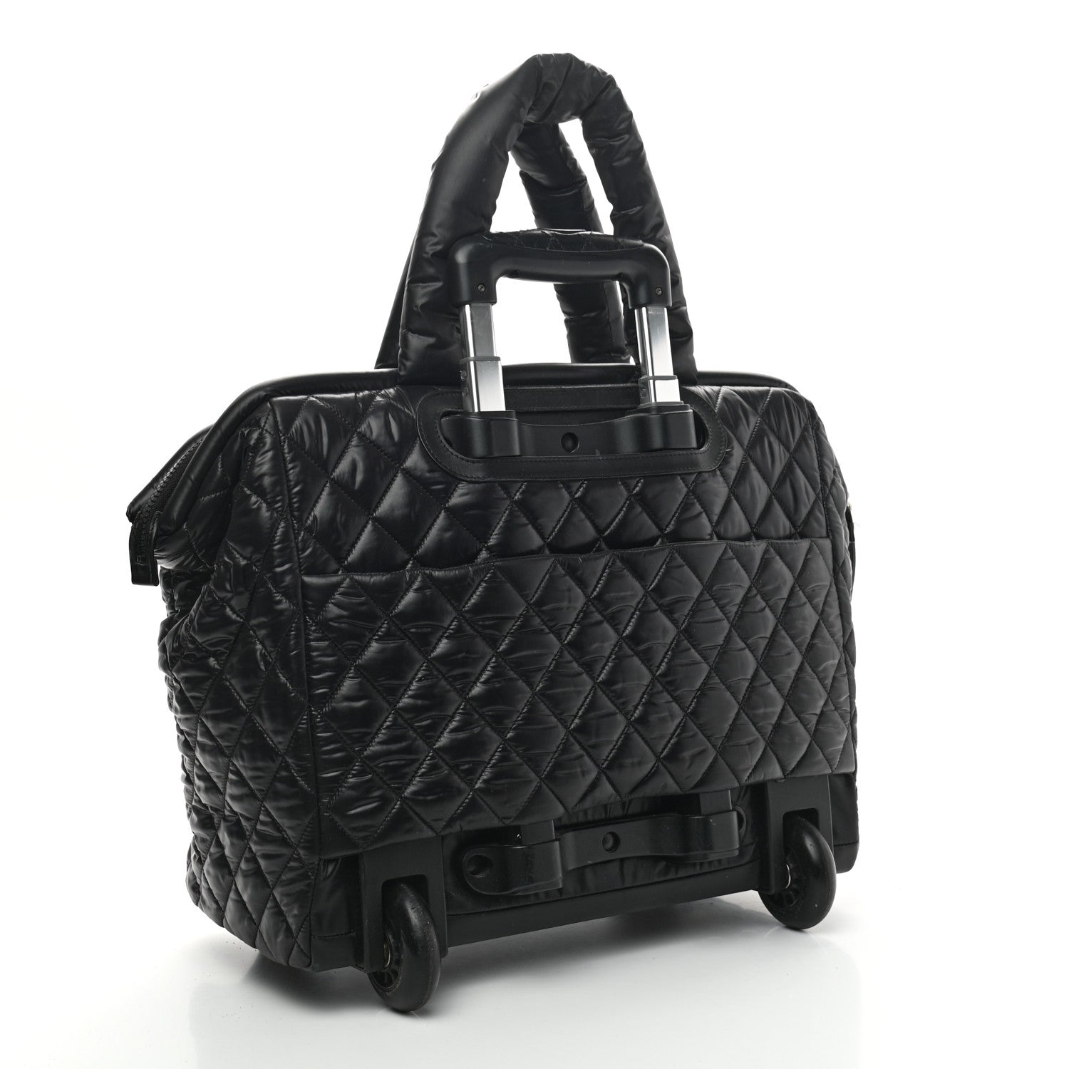 Chanel Nylon Quilted Coco Cocoon Trolley Black 2 of 11