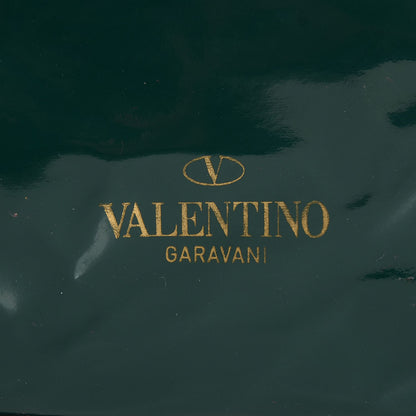 Valentino Garavani Patent Lacca Bow Dome Tote Dark Green 9 of 9