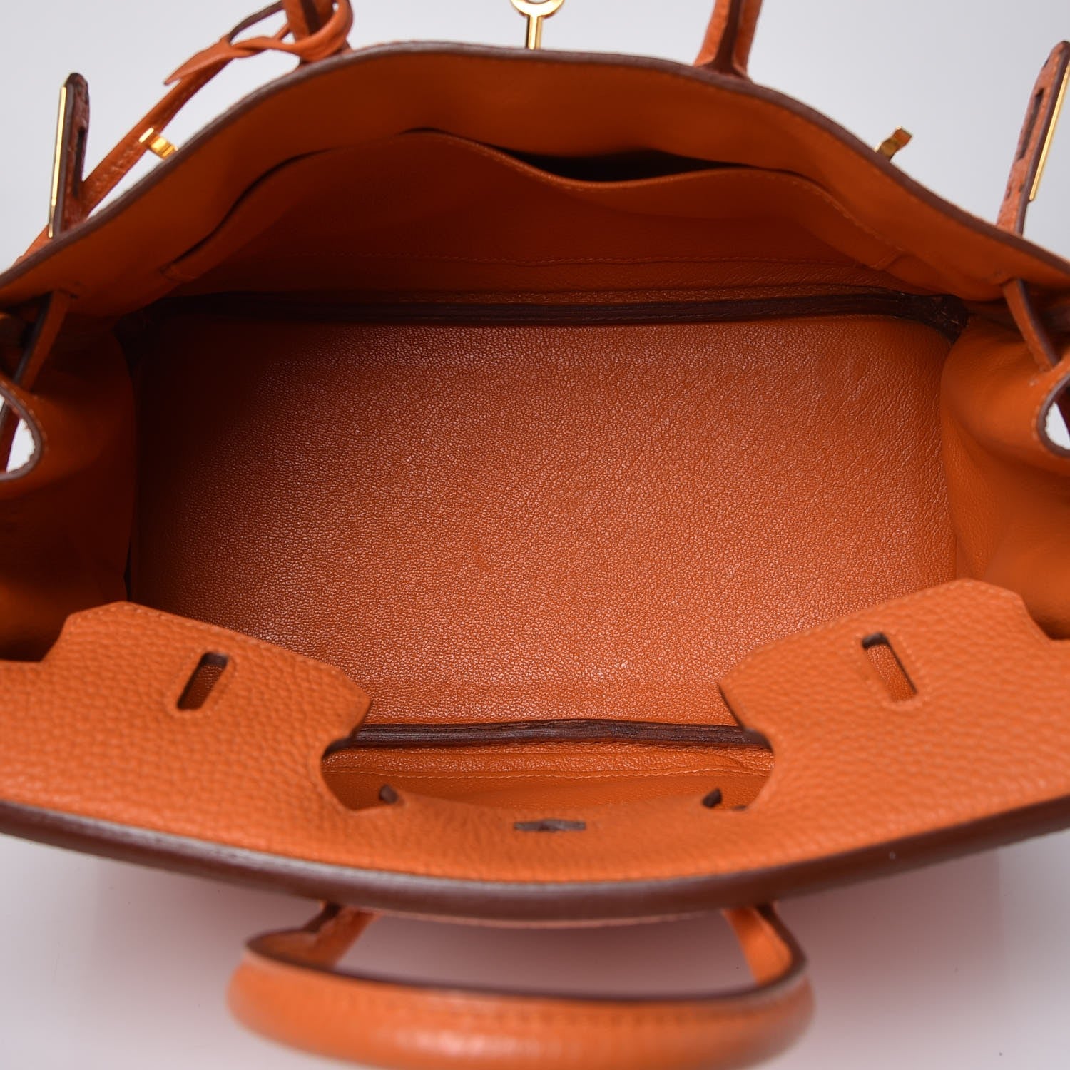 Hermes Togo Birkin 25 Orange 8 of 33