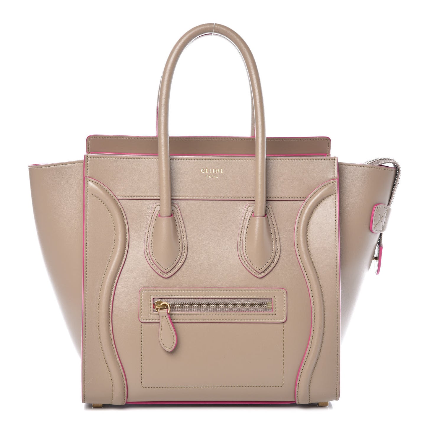 Palmelato Calfskin Micro Luggage Beige