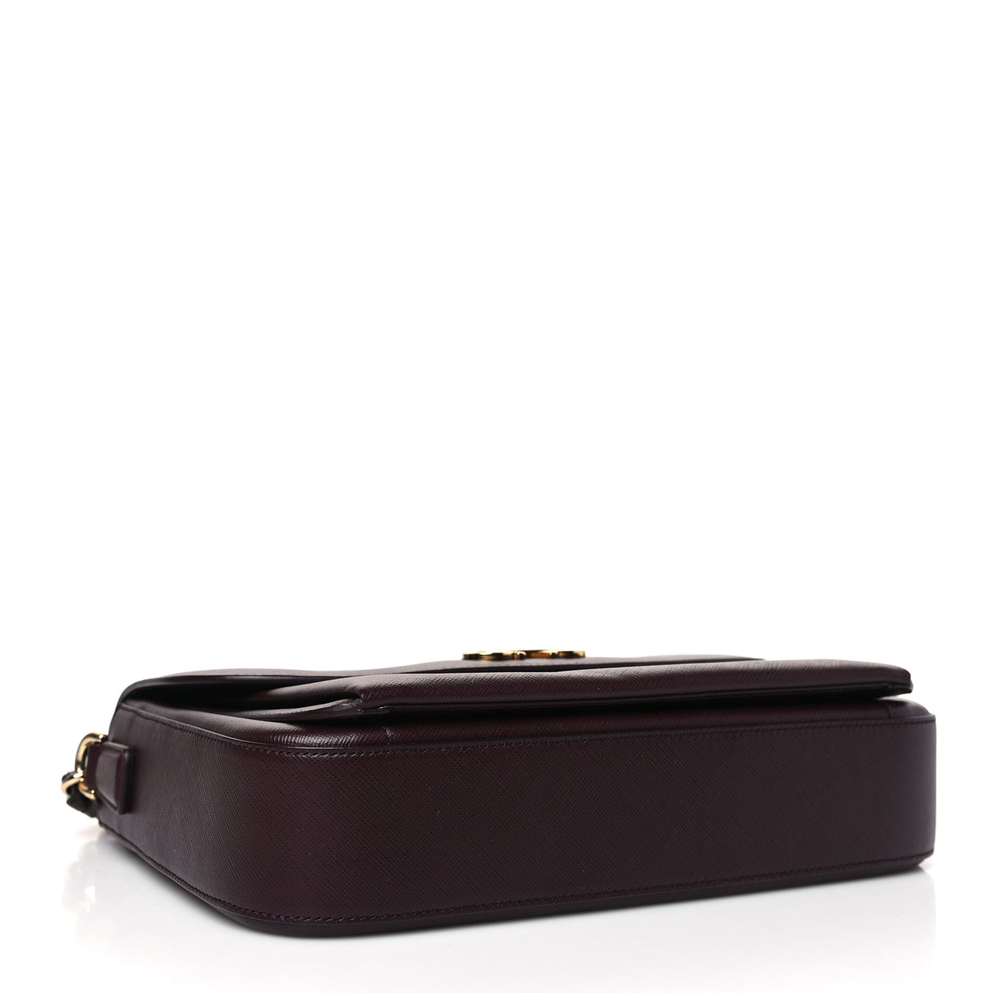Saffiano Sandrine Shoulder Bag Rouge Black