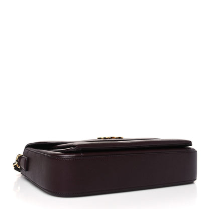 Salvatore Ferragamo Saffiano Sandrine Shoulder Bag Rouge Black 4 of 11