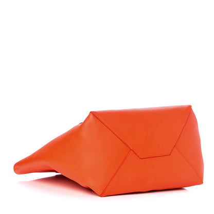 Celine Grained Calfskin Medium Horizontal Cabas Phantom Bright Orange 4 of 7