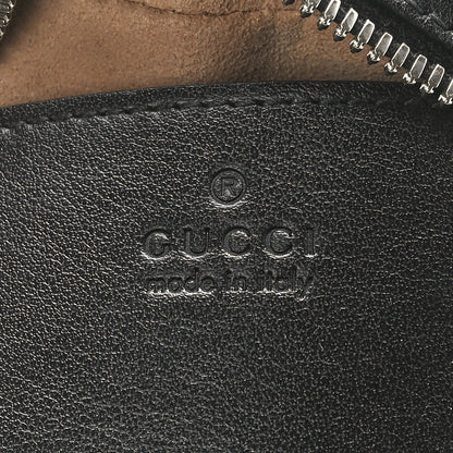 Gucci Calfskin Matelasse Aria Small GG Marmont Chain Shoulder Bag Black 6 of 12
