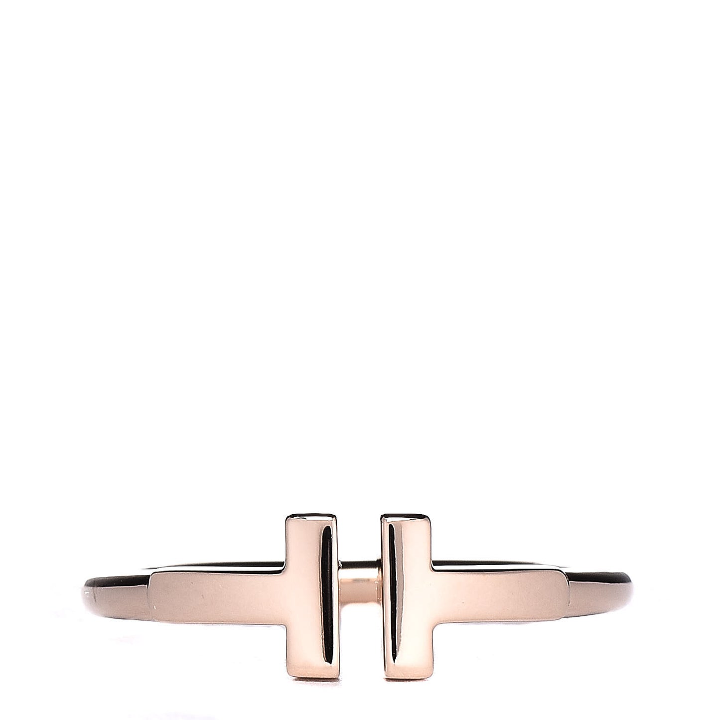 18K Rose Gold T Wire Ring 51 5.75