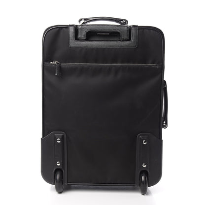 Prada Tessuto Nylon Saffiano Trolley Luggage Black 4 of 11