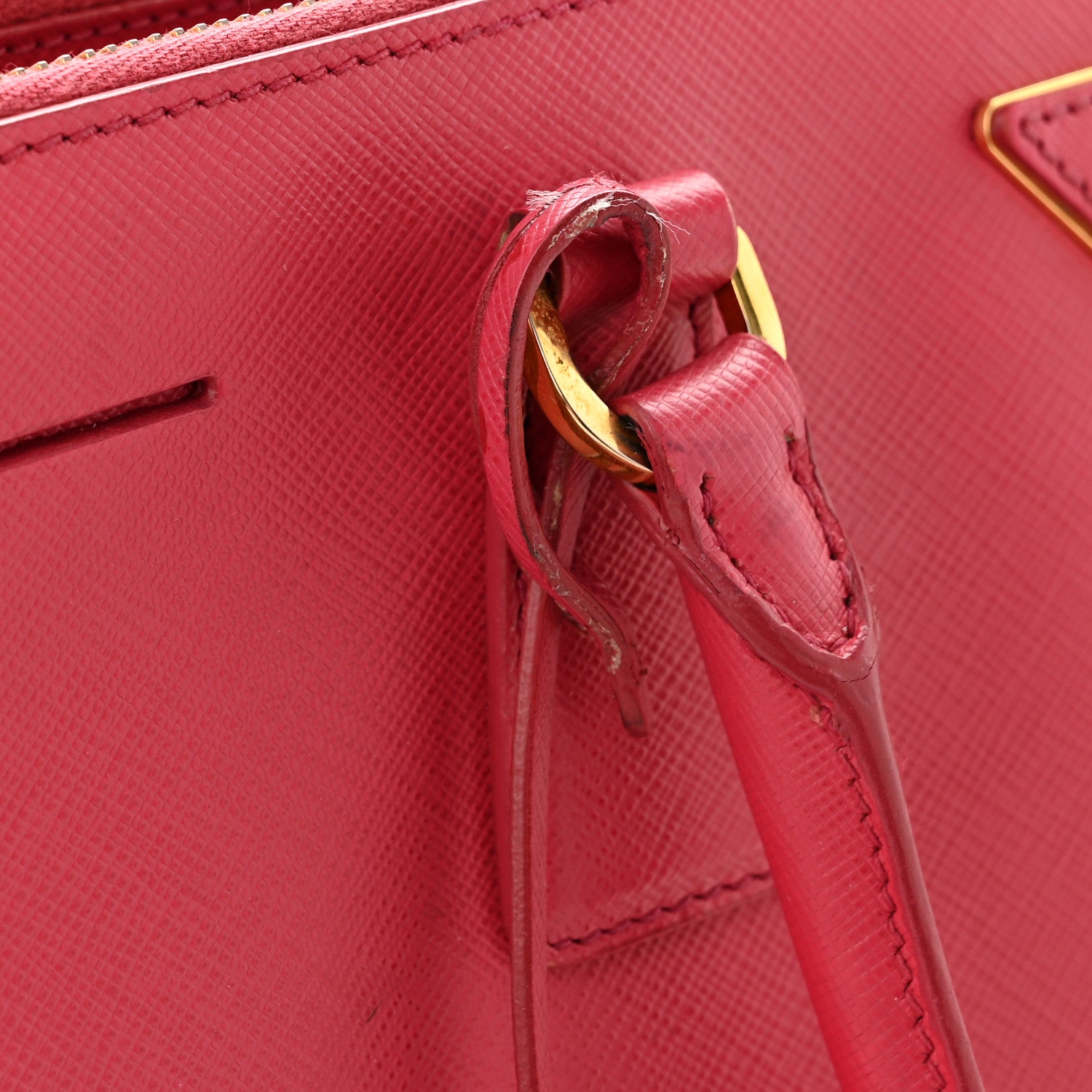 Prada Saffiano Medium Galleria Double Zip Tote Peonia 15 of 15