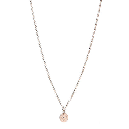 Hermes 18K Rose Gold Diamond Gambade Clou de Selle Necklace 1 of 6