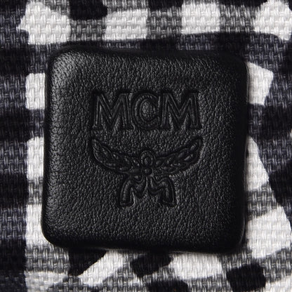 MCM Visetos Medium Reversible Shopper Tote Black 9 of 11