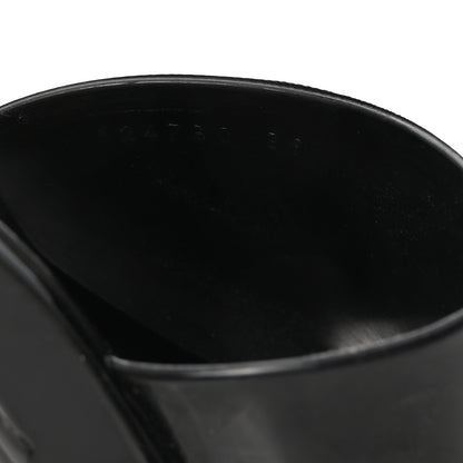 Gucci Rubber Gucci Logo Womens Platform 20/60mm Slide Sandals 39 Black 9 of 10