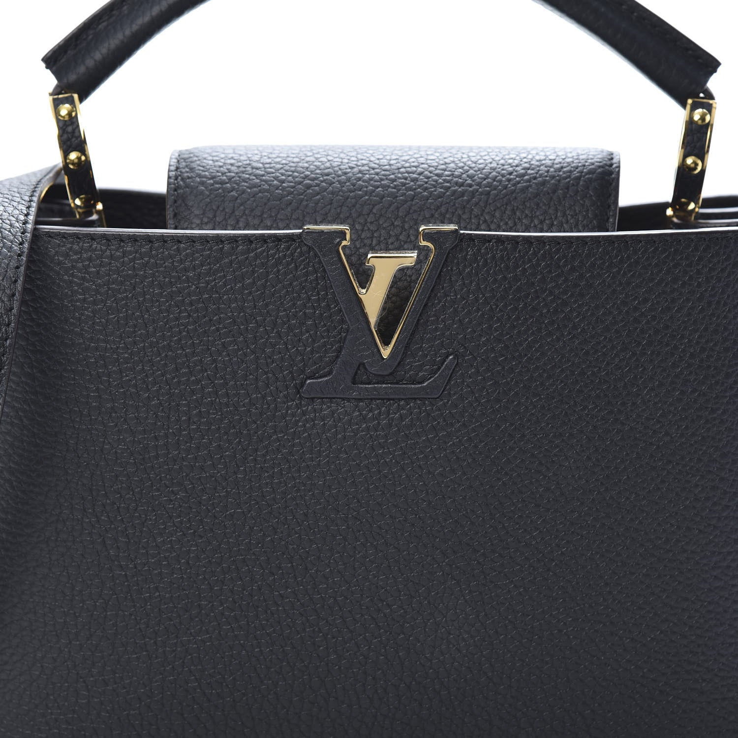 Louis Vuitton Taurillon Capucines BB Black 8 of 11