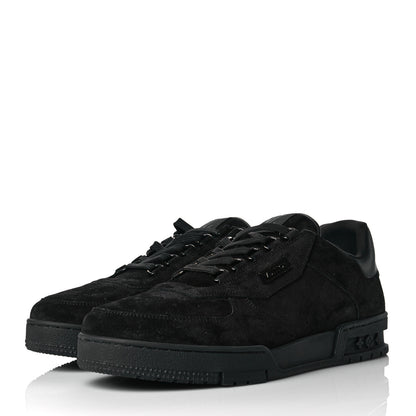 Louis Vuitton Suede Mens LV Trainer Sneakers 9.5 Black 3 of 11