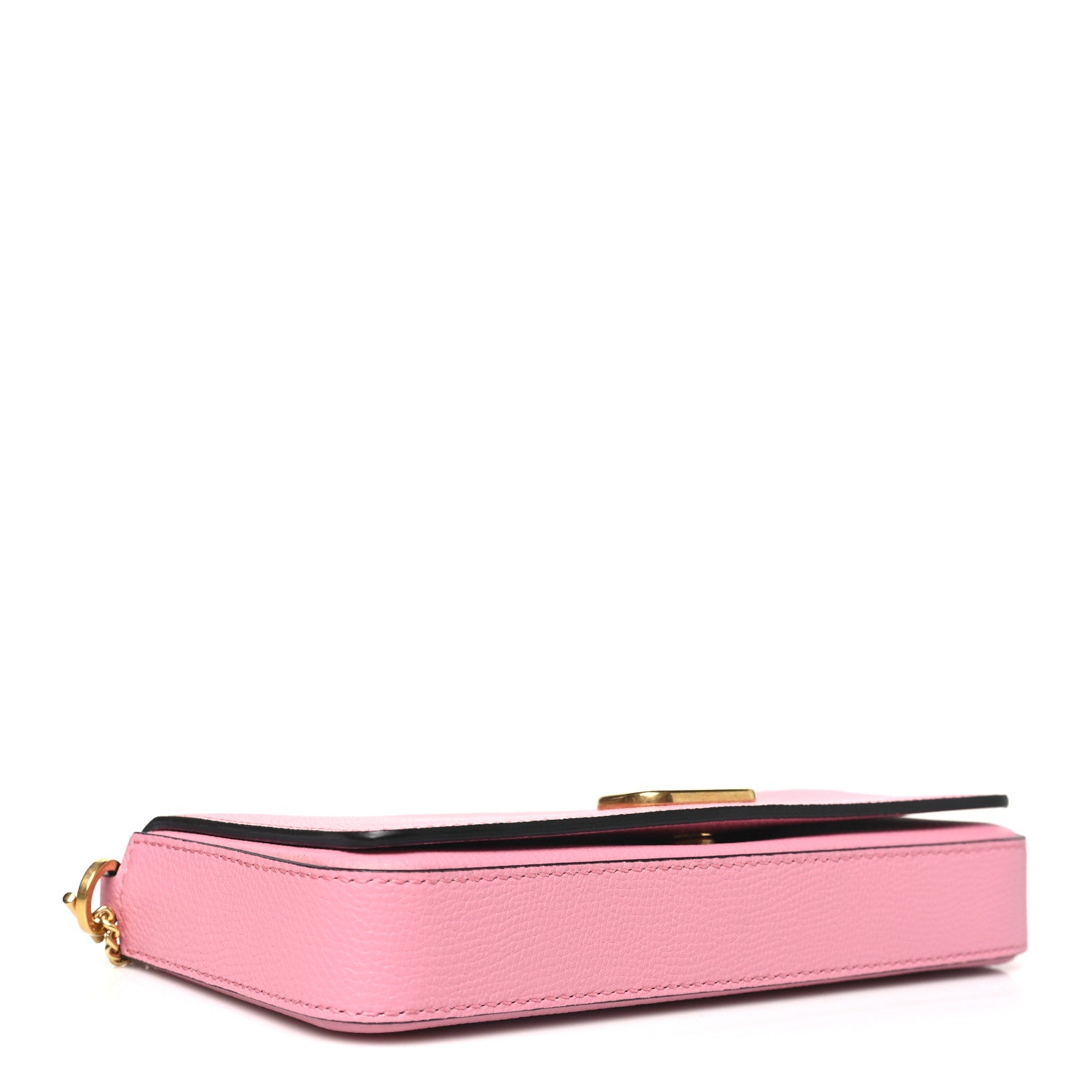 Valentino Garavani Grainy Calfskin Vlogo Pouch With Chain Candy Rose 4 of 10
