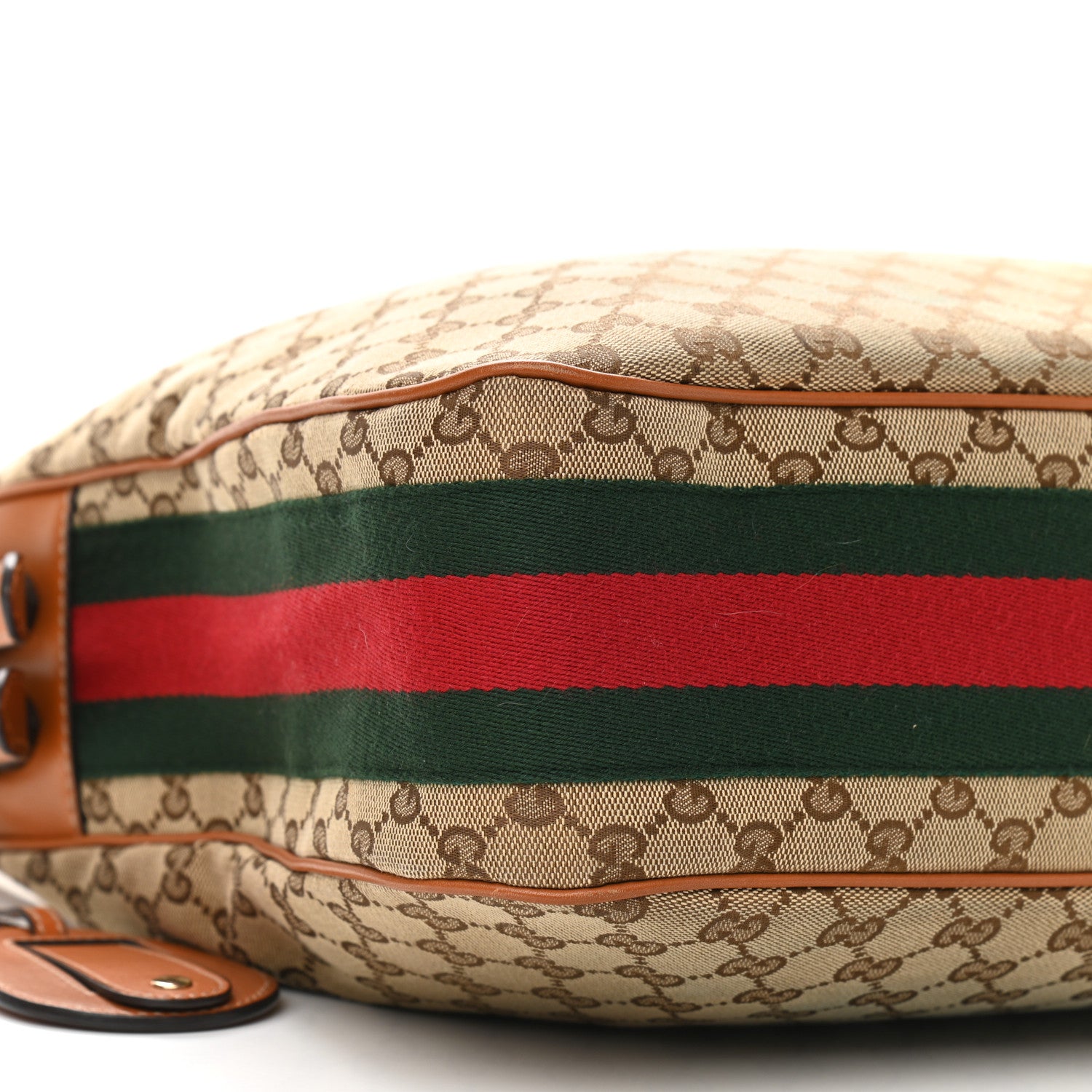 Gucci Monogram Medium Heritage Shoulder Bag Light Tobacco 6 of 11