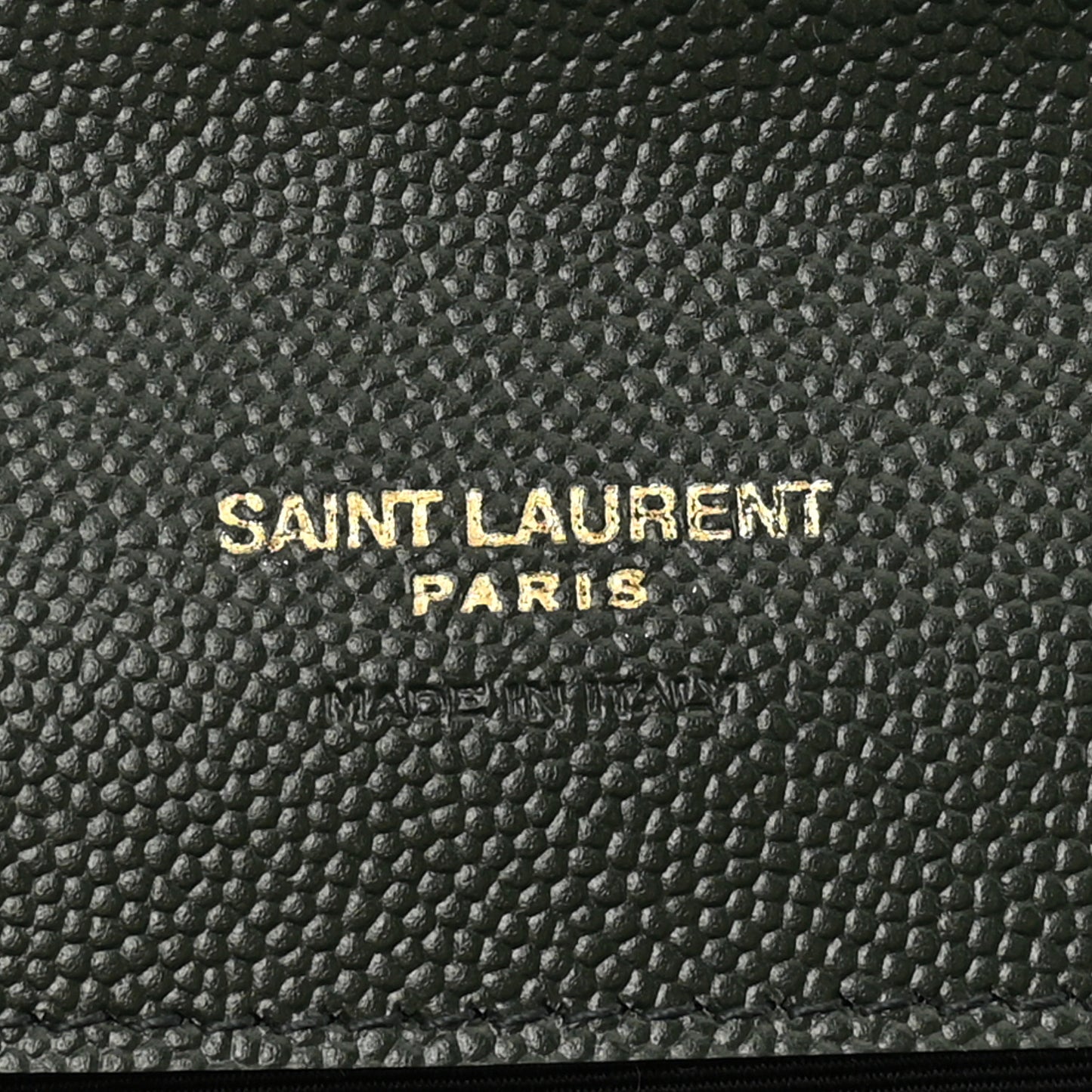 Grain De Poudre Textured Mixed Matelasse Triquilt Monogram Clutch Vert Fonce