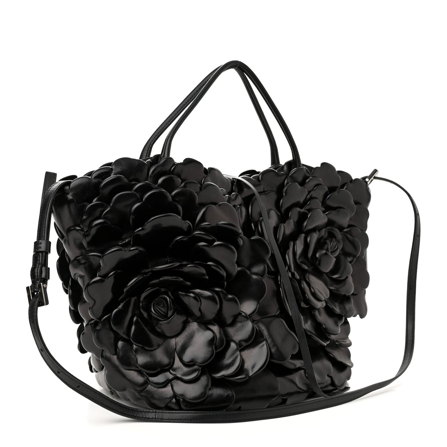 Nappa Atelier 03 Rose Edition Small Top Handle Bag Black