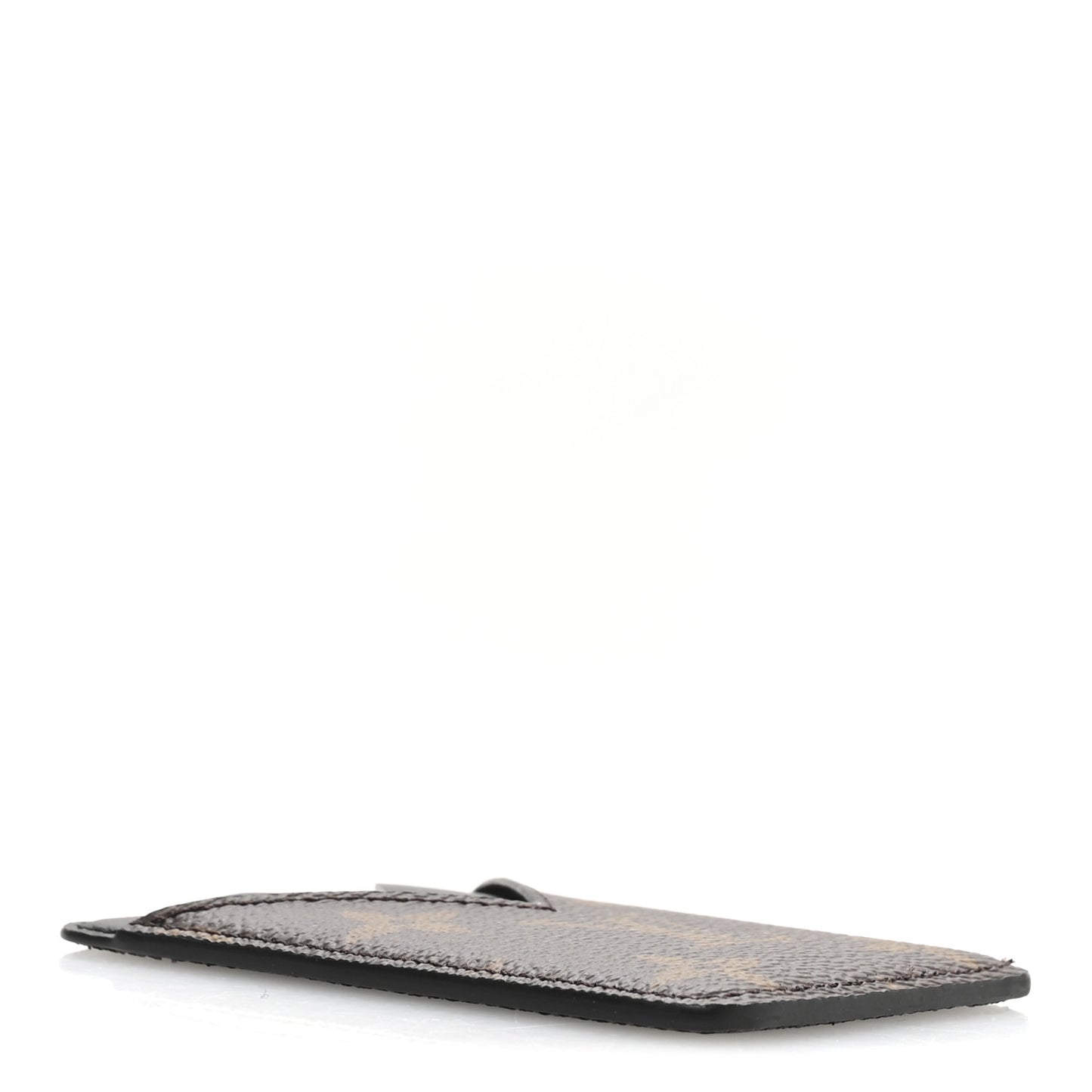Monogram Macassar Magnetic Card Holder Black
