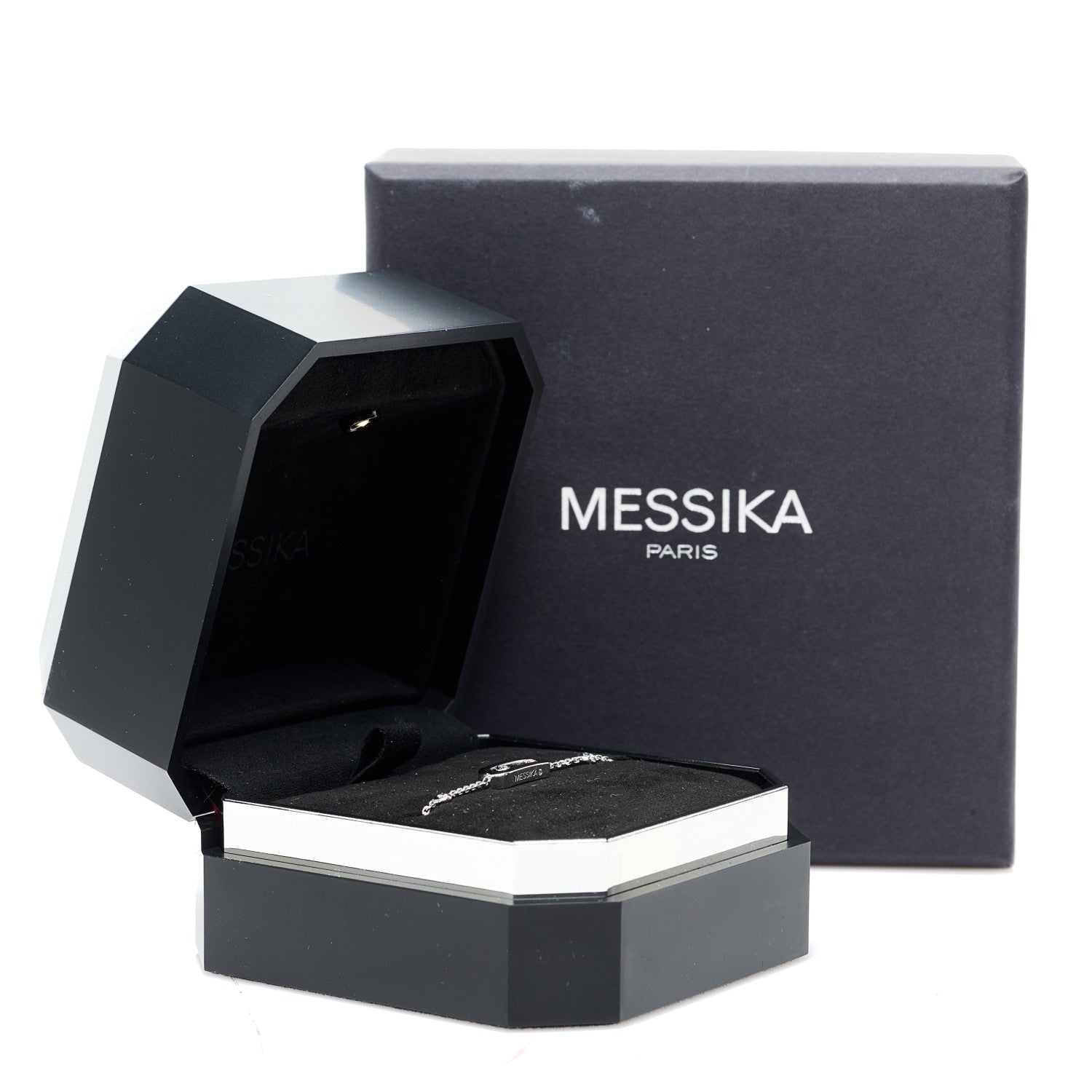 Messika 18K White Gold Diamond Move Uno Bracelet 2 of 4