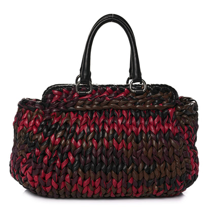 Prada Napa Knit Tote Corteccia 1 of 12