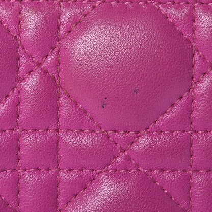 Christian Dior Lambskin Cannage Medium Lady Dior Pink 12 of 17