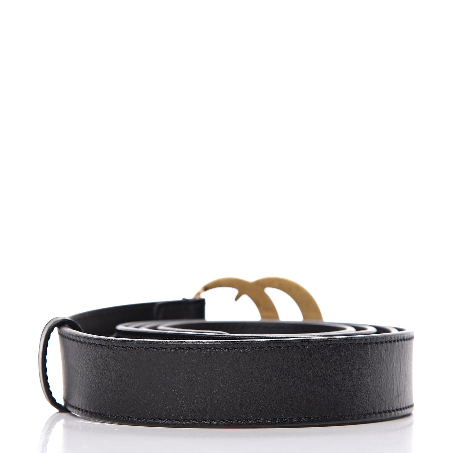 Gucci Moon Calfskin Double G 30mm Belt 120 48 Black 3 of 7