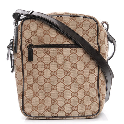 Gucci Monogram GG Flight Small Crossbody Bag Brown 1 of 7