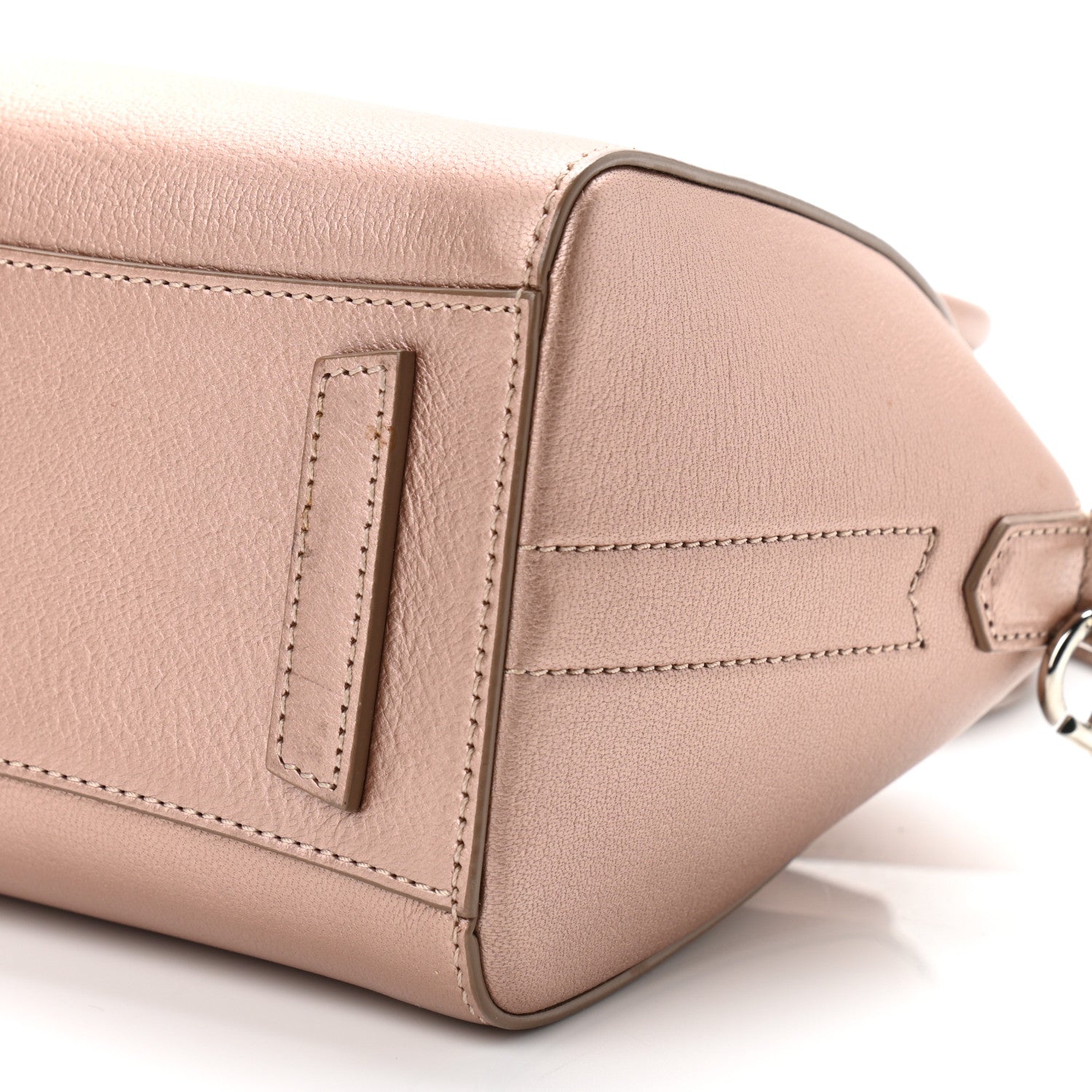 Givenchy Metallic Sugar Goatskin Mini Antigona Light Pink 10 of 12