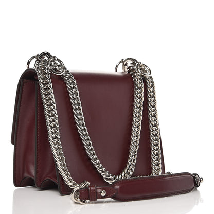 Fendi Vitello Liberty Studded Small Kan I Shoulder Bag Bordeaux Multicolor 3 of 11