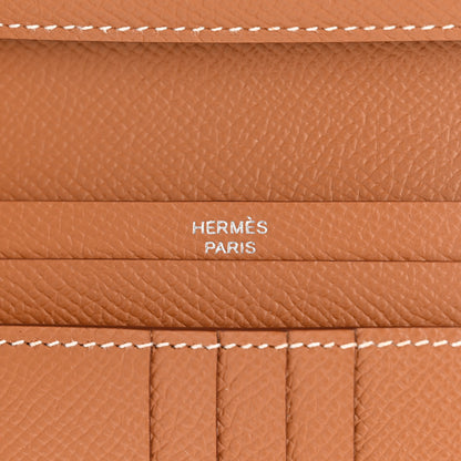 Hermes Epsom Bearn Compact Wallet Gold 6 of 8