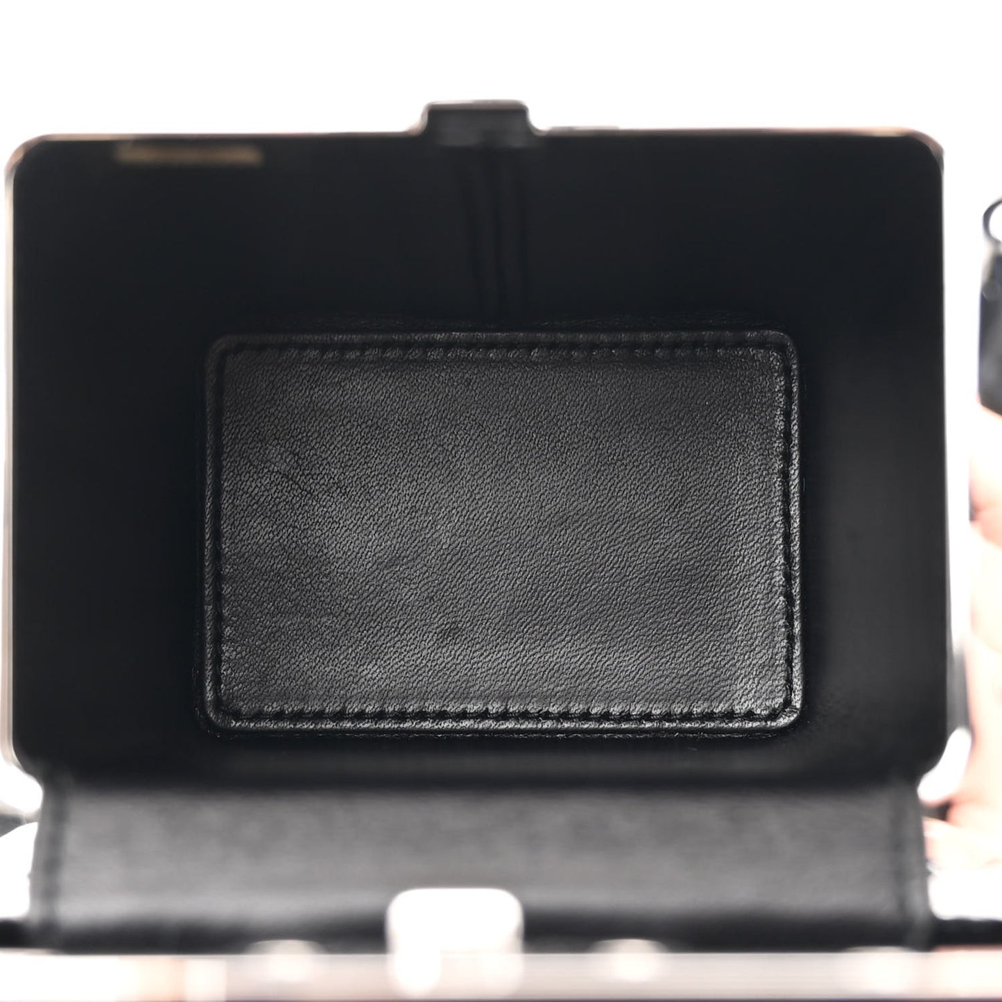 Plexiglass Crystal Robot Minaudiere Clutch Black
