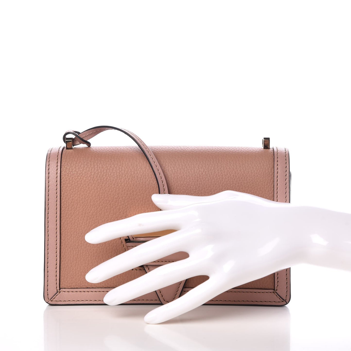Calfskin Small Barcelona Shoulder Bag Pink