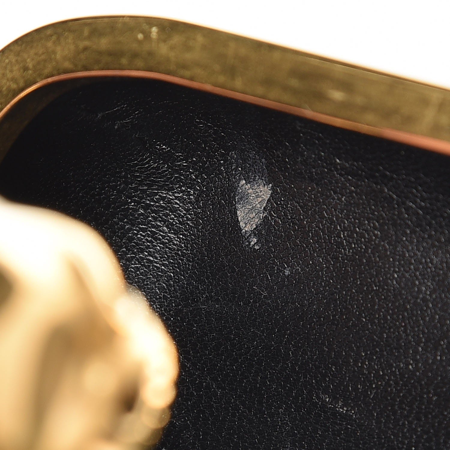 Alexander McQueen Lambskin Pleated Skull Box Clutch Black 10 of 10