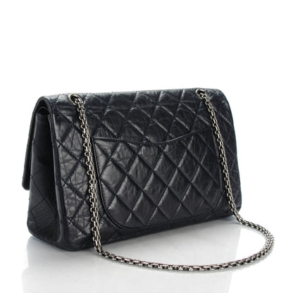 Chanel Aged Calfskin Quilted 2.55 Reissue 227 Flap Dark Navy 3 of 6