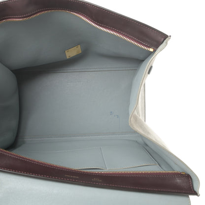 Celine Smooth Calfskin Suede Large Tri-Color Trapeze Dark Grey 5 of 23
