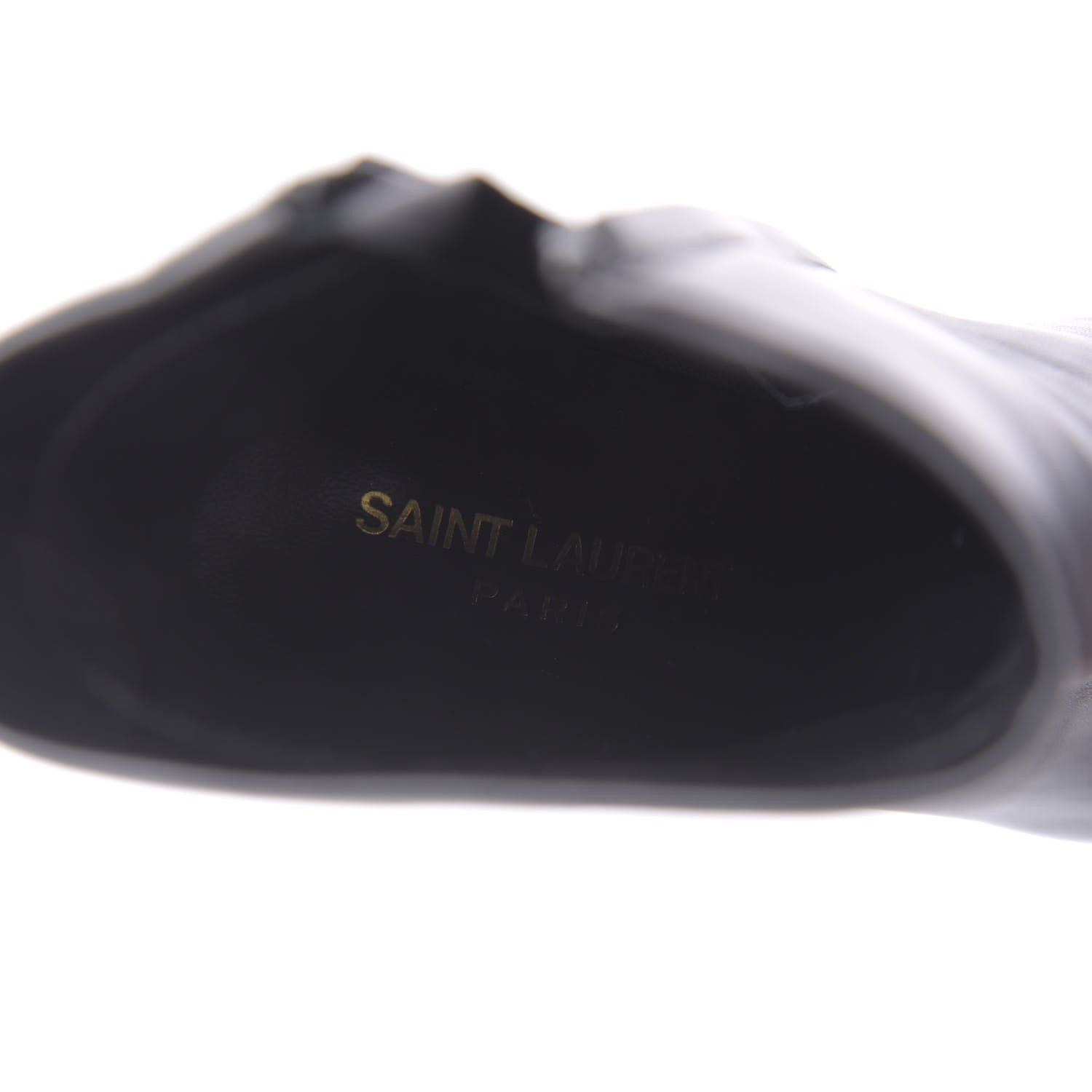 Saint Laurent Calfskin Opyum Ankle Boots 36 Black 8 of 10