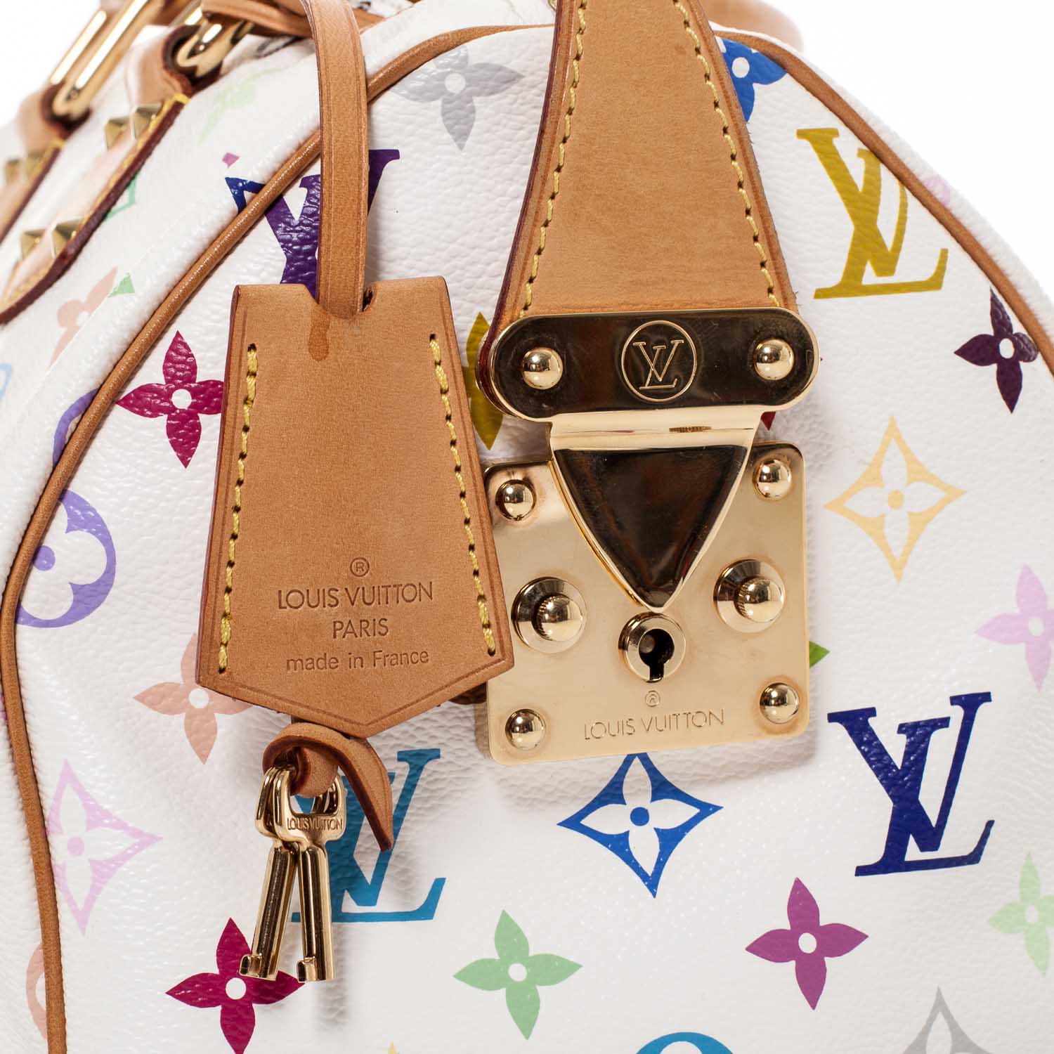 Louis Vuitton Monogram Multicolor Speedy 30 White 8 of 12