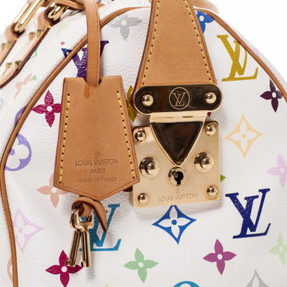 Louis Vuitton Monogram Multicolor Speedy 30 White 8 of 12