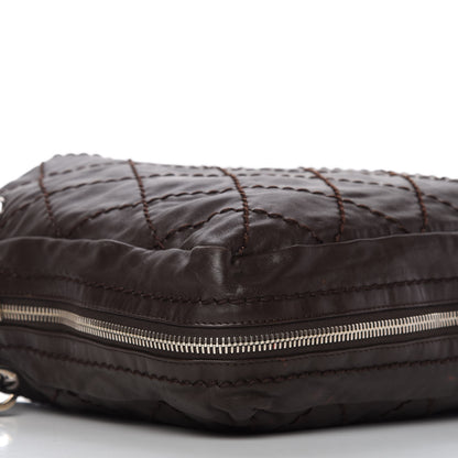 Chanel Calfskin Stitched Expandable Tote Brown 6 of 11