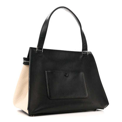 Celine Calfskin Medium Tri-Color Edge Shoulder Bag Blue Multicolor 3 of 11