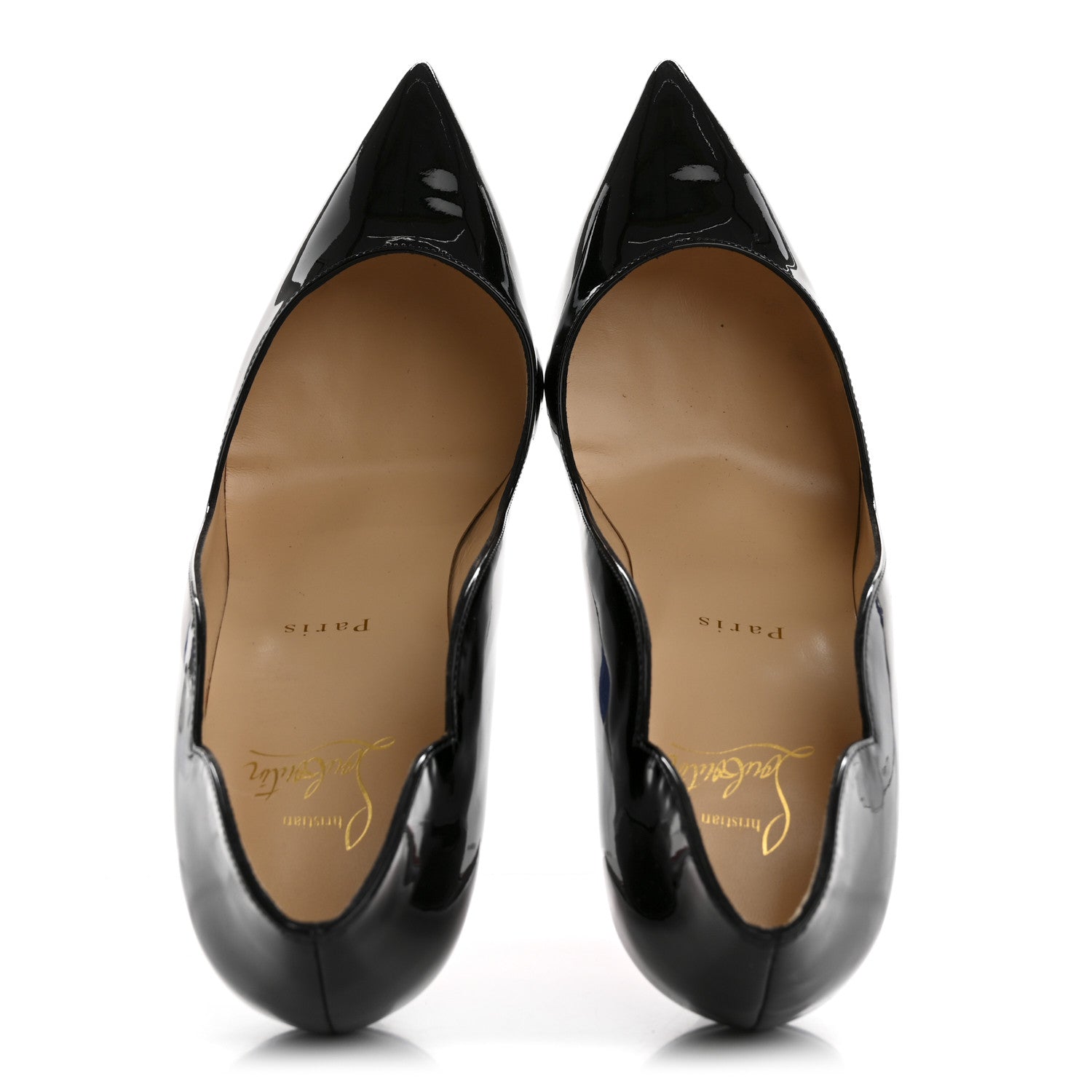Christian Louboutin Patent Hot Chick 100 Pumps 39.5 Black 2 of 8