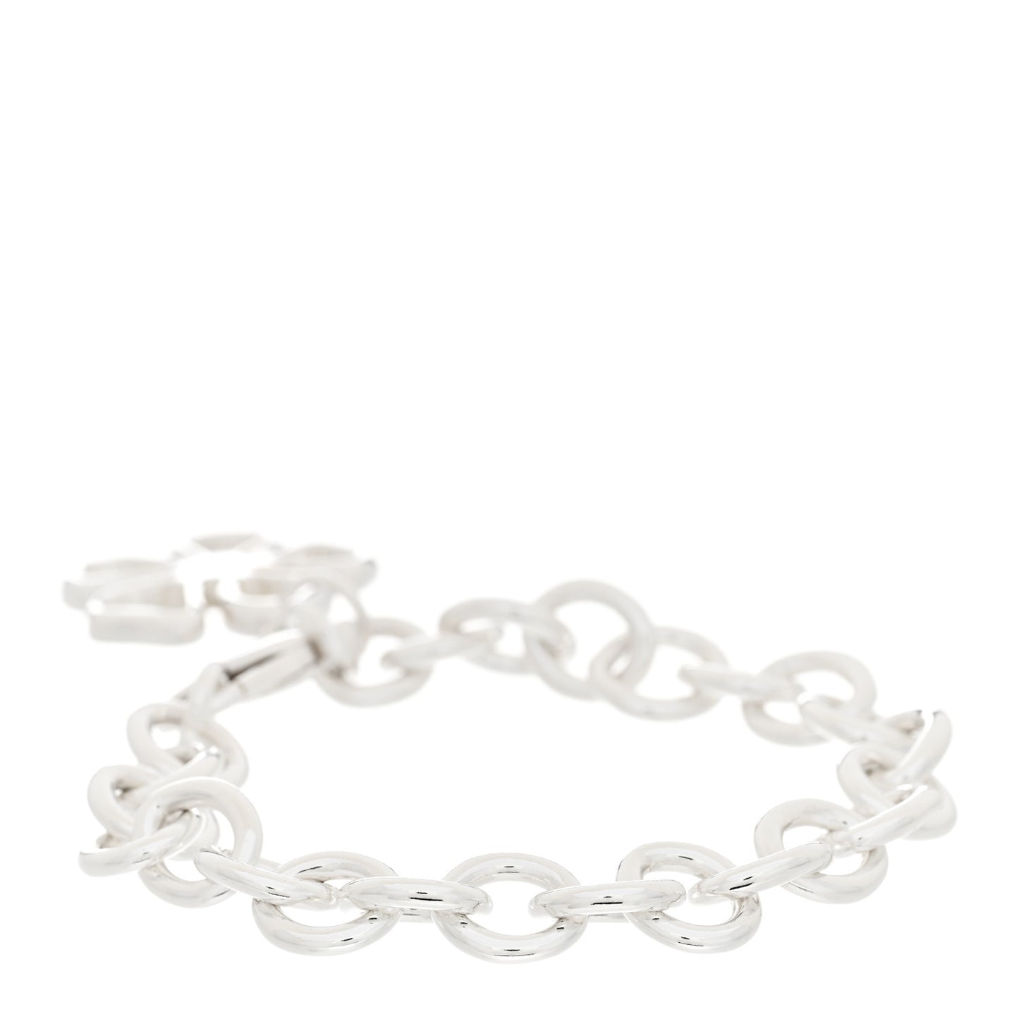 Sterling Silver Flower Charm Bracelet
