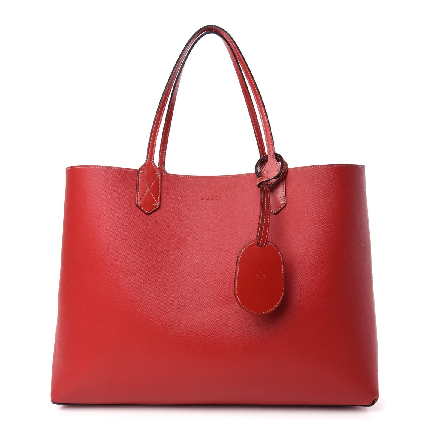 GG Supreme Monogram Large Reversible Tote Beige Red