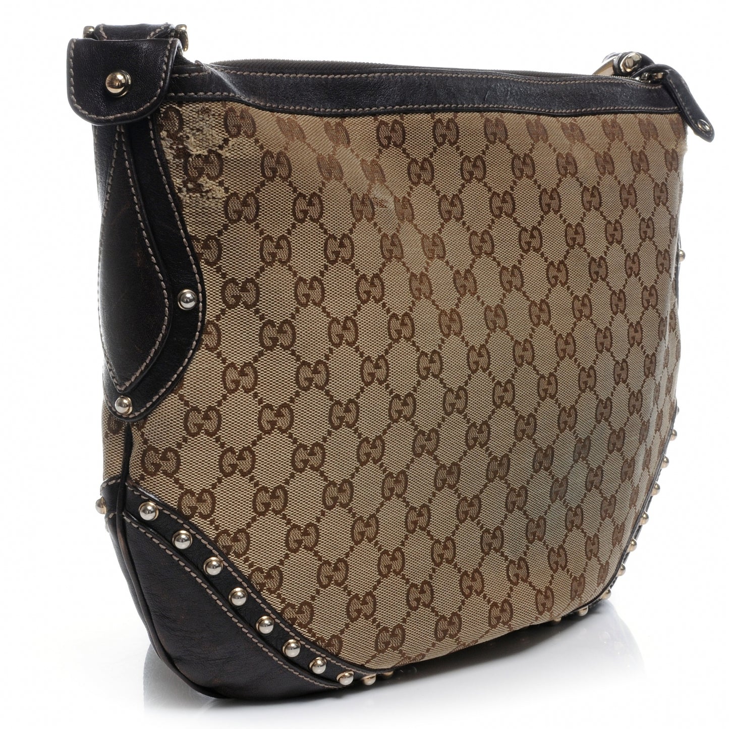 Monogram Pelham Studded Shoulder Bag Ebony