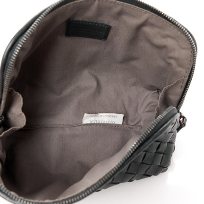 Bottega Veneta Nappa Intrecciato Small Cosmetic Pouch Black 5 of 11
