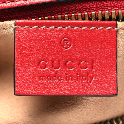 Gucci Calfskin Matelasse Small GG Marmont Chain Shoulder Bag Hibiscus Red 6 of 11