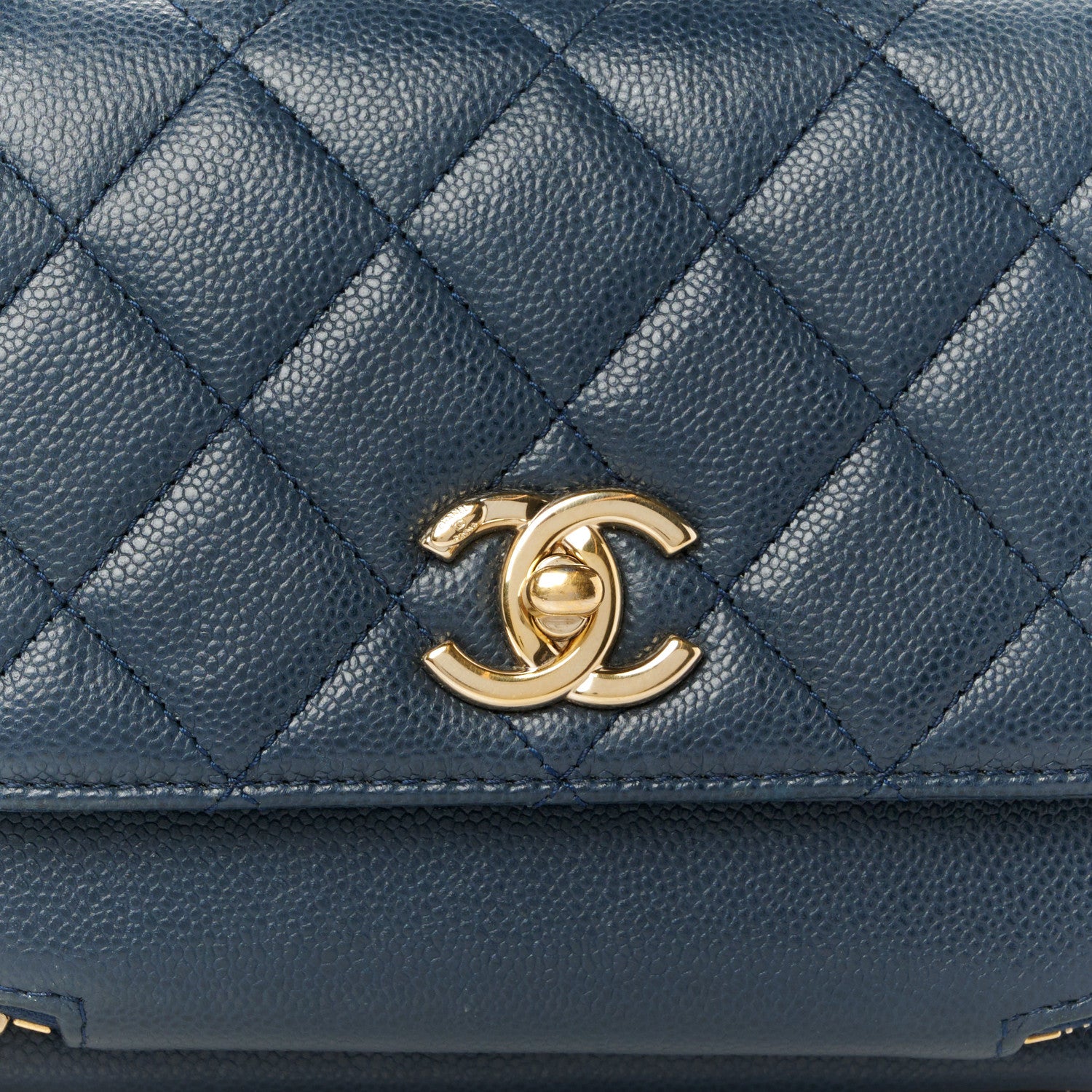 Chanel Caviar Quilted Small Business Affinity Flap Navy 9 of 11